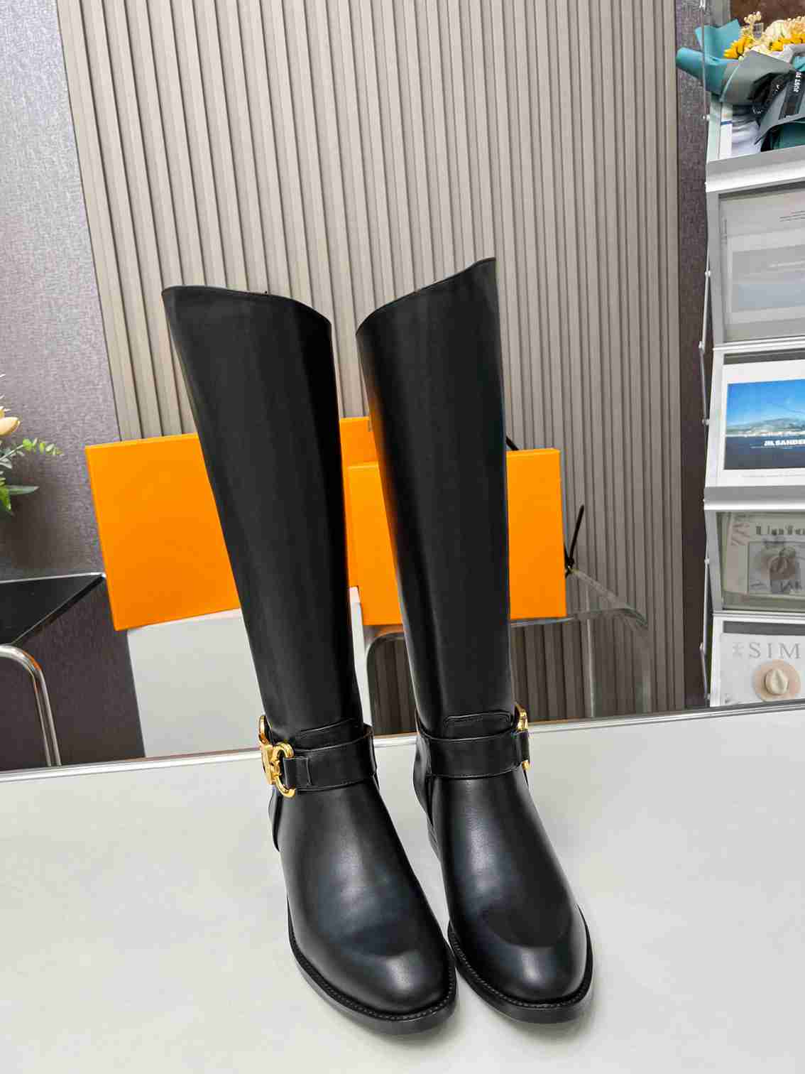 Louis Vuitton Westside Flat High Boot Black 1Ac6V8