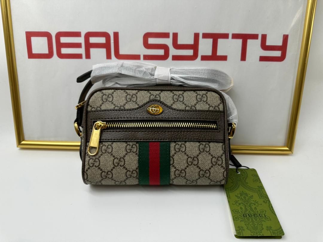 Gucci Ophidia GG Supreme Mini Bag Beige