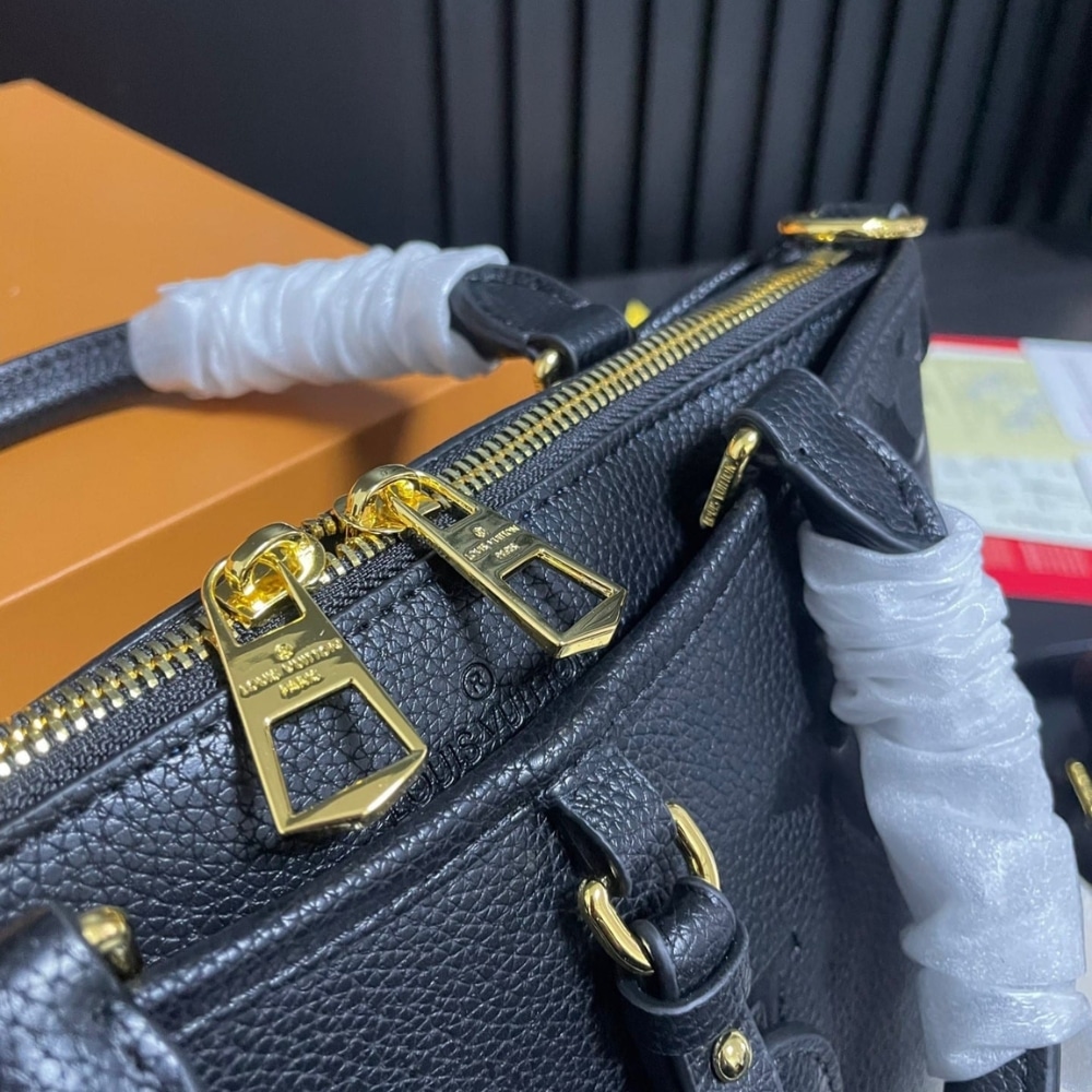 Louis Vuitton Trianon PM Monogram Empreinte Black 28Cm M46488