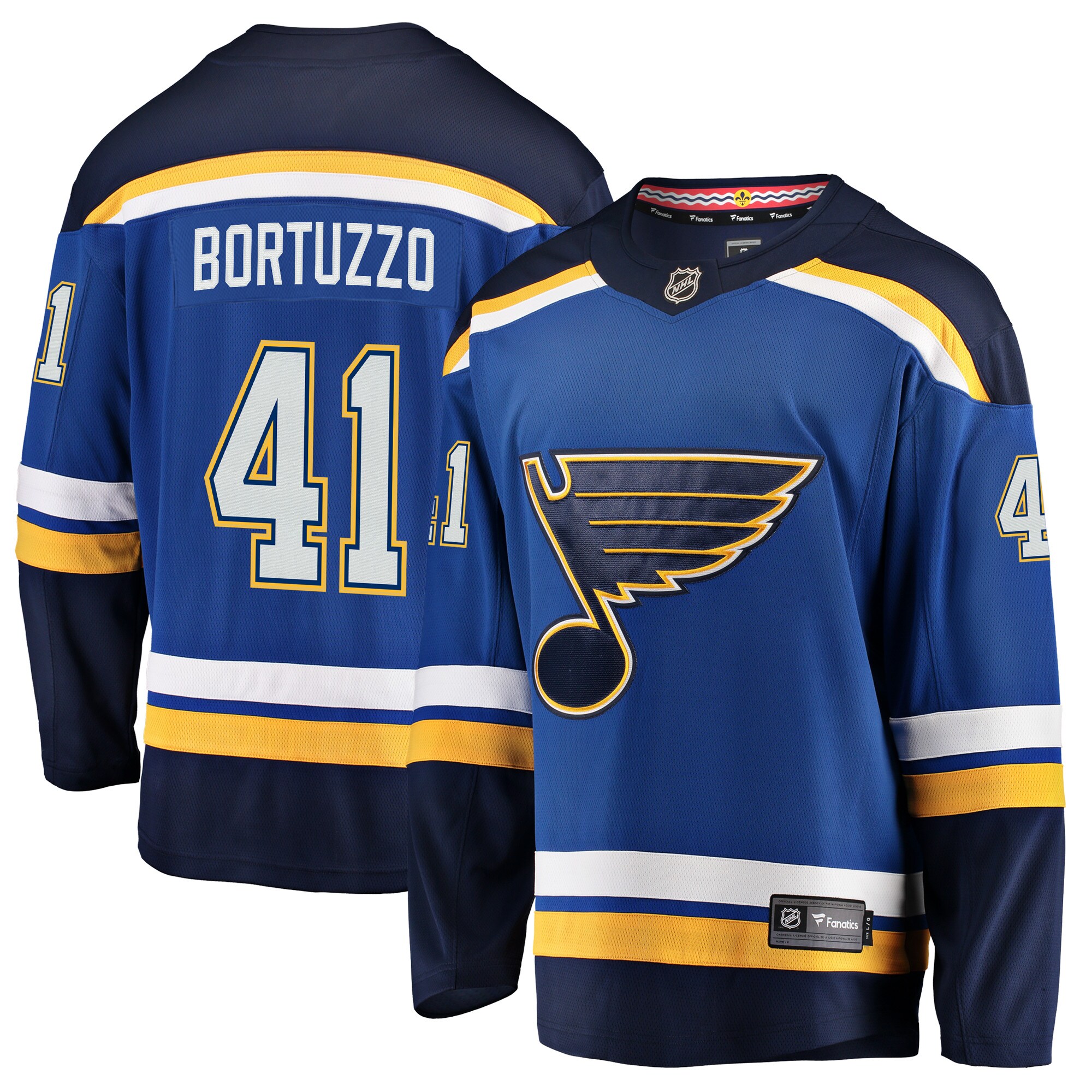 Robert Bortuzzo St. Louis Blues Fanatics Breakaway Player Jersey – Blue