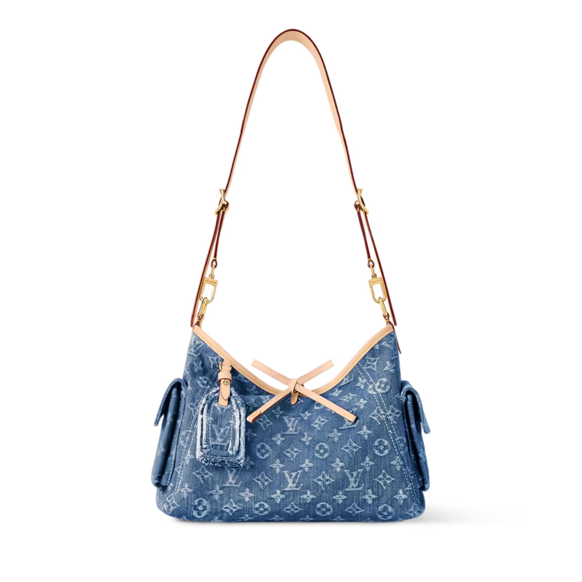 Louis Vuitton Carryall Cargo PM Bag Blue Denim 33.5cm M28287