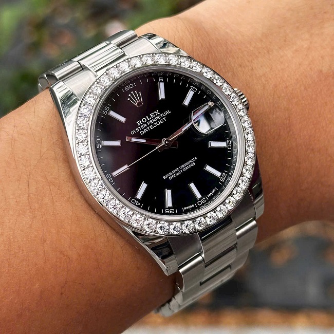 [Superclone] Rolex Datejust 36mm Bright Black Dial Jubilee 126284RBR