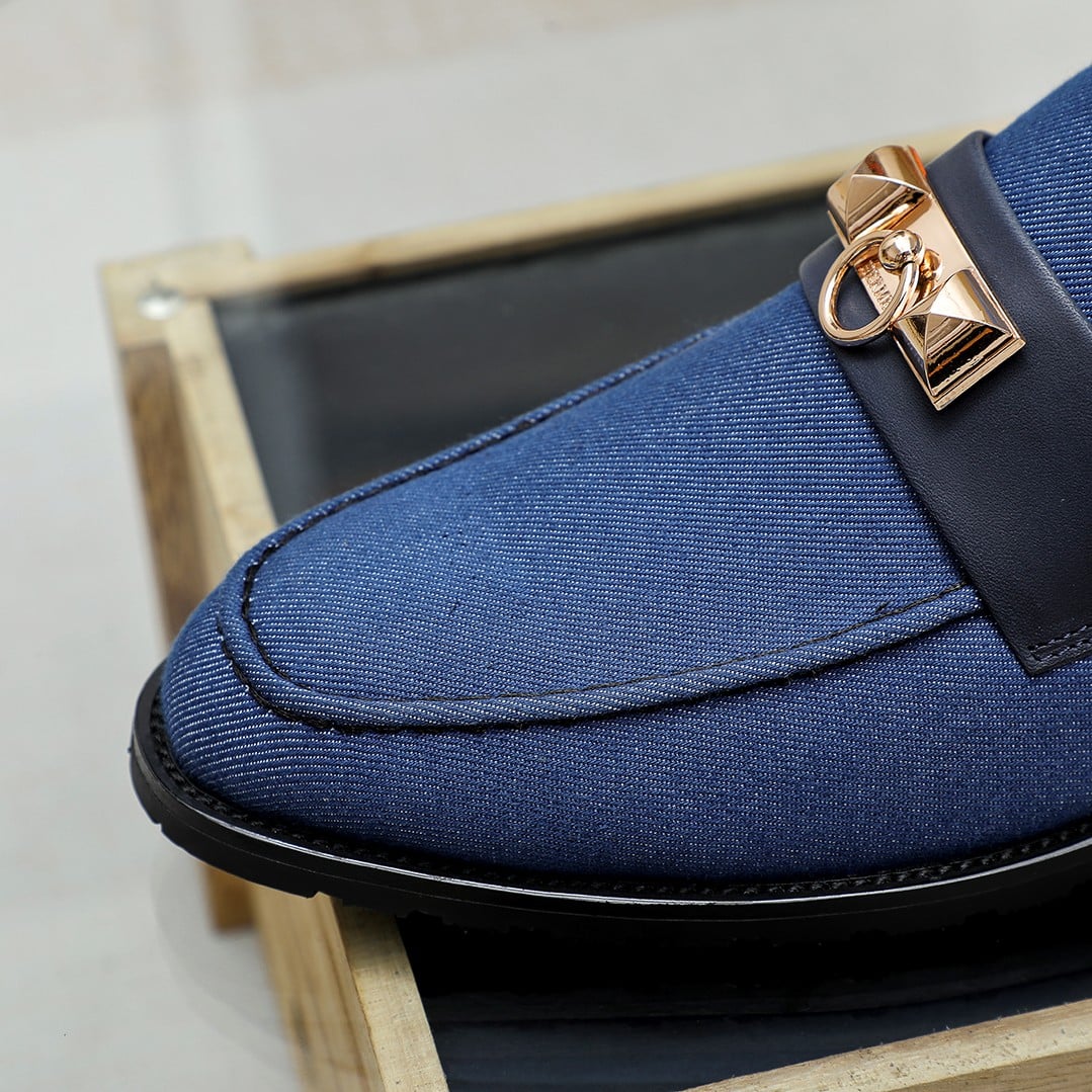 Hermes Blaise Loafer Blue