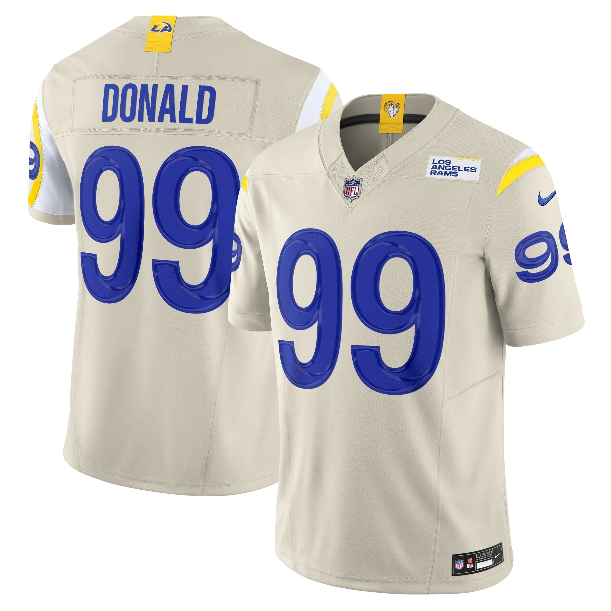 Aaron Donald Los Angeles Rams Nike Alternate Vapor F.U.S.E. Limited Jersey - Bone