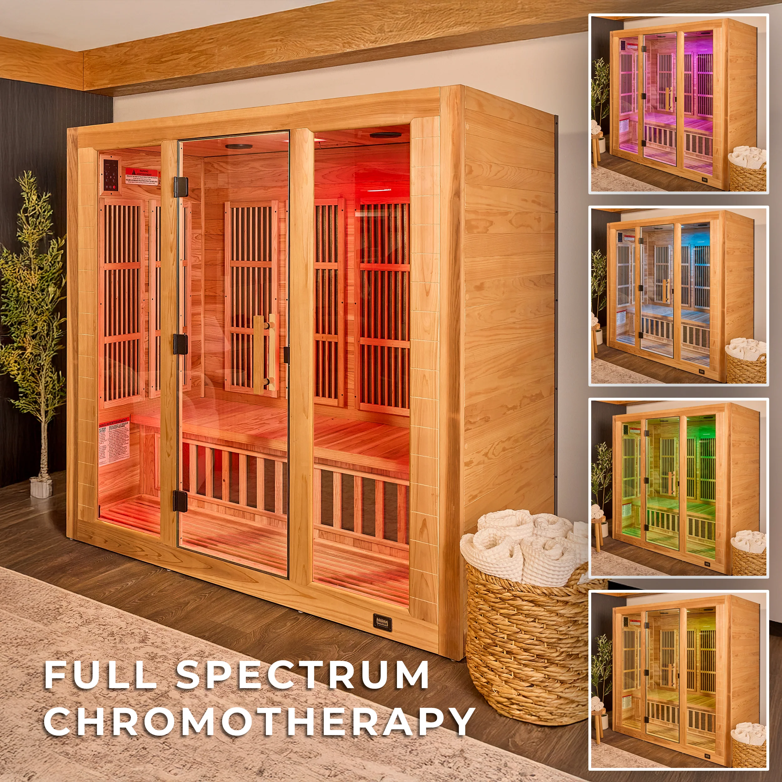 Rylan Indoor Infrared Sauna �?4 Person
