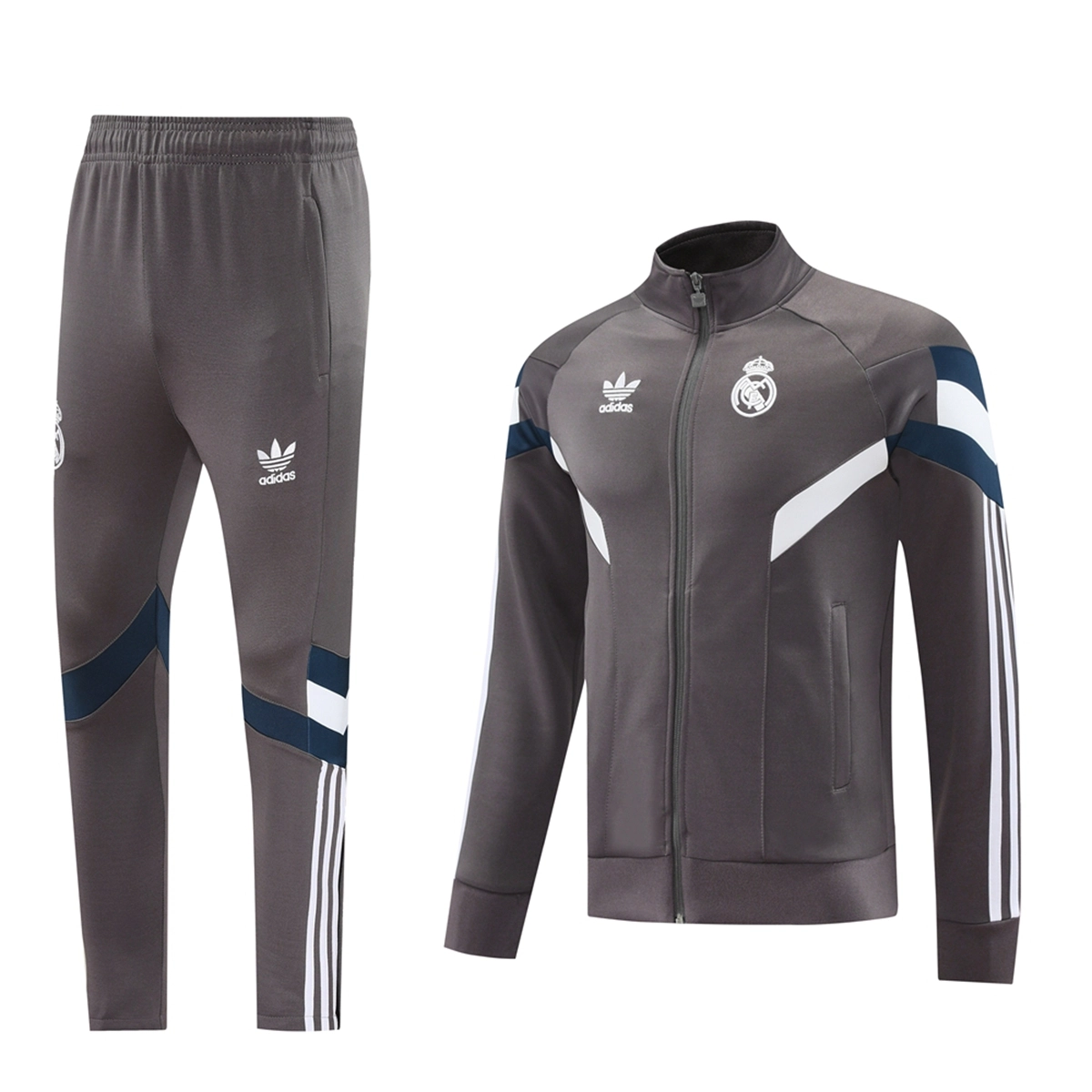 2024-25 Real Madrid 06 Grey Jacket Set