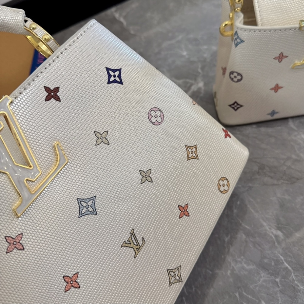 Louis Vuitton X Takashi Murakami Capucines BB Monogram White 27cm