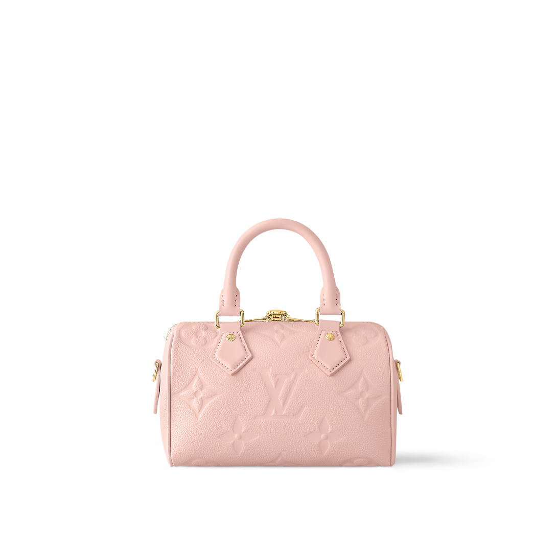 Louis Vuitton Speedy Bandoulière 20 Monogram Empreinte Opal Pink 20.5cm M47136