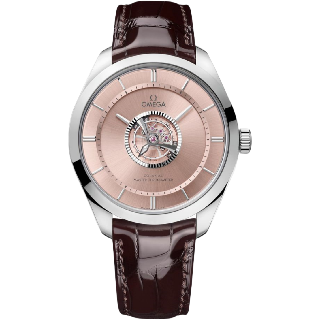 Omega De Ville Tourbillon 43mm Brown Dial Canopus Gold™ Strap 529.53.43.22.99.001