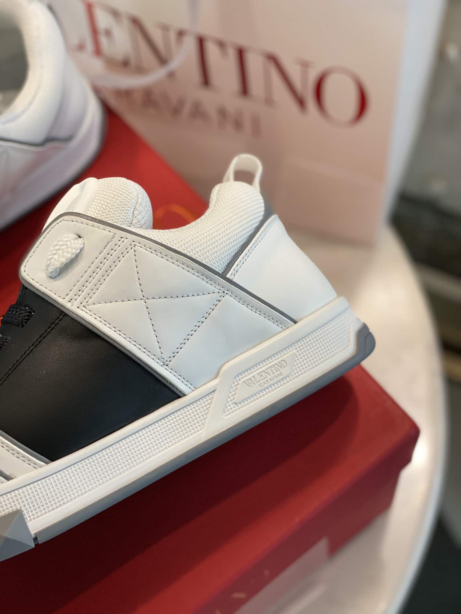 Valentino Garavani Open Skate Sneakers White And Black