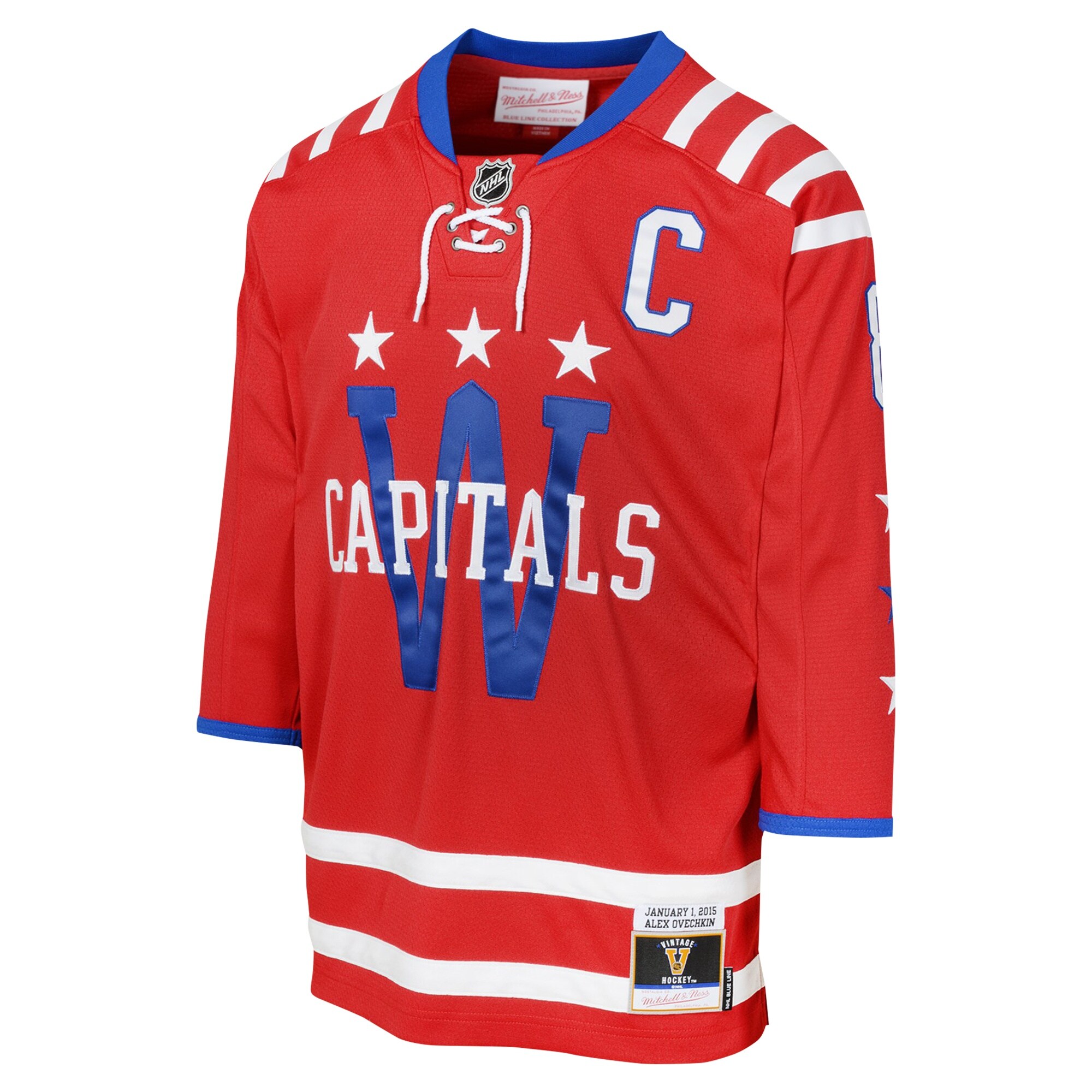 Alexander Ovechkin Washington Capitals Mitchell & Ness Youth 2015 Blue Line Player Jersey – Red