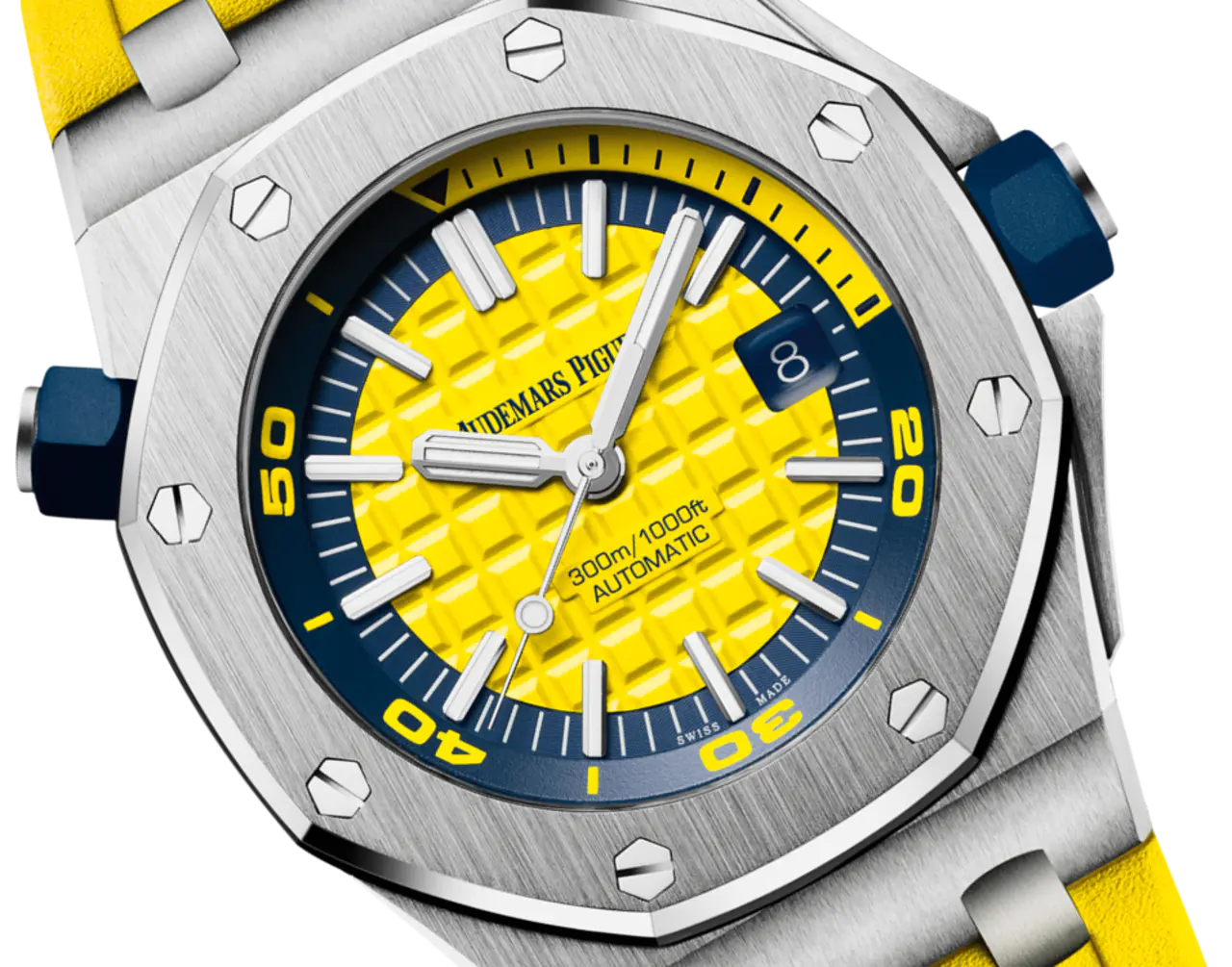 Audemars Piguet OFFSHORE DIVER Yellow Dial 42mm 15710ST.OO.A051CA.01