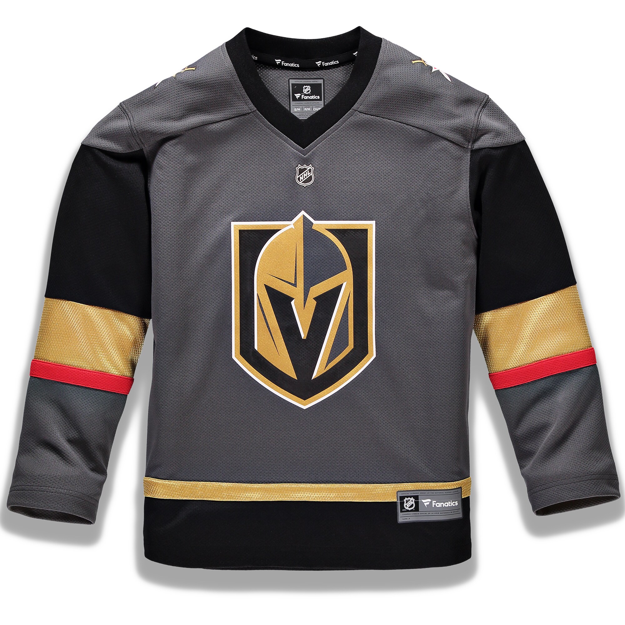 Vegas Golden Knights Fanatics Youth Alternate Replica Custom Jersey – Gray