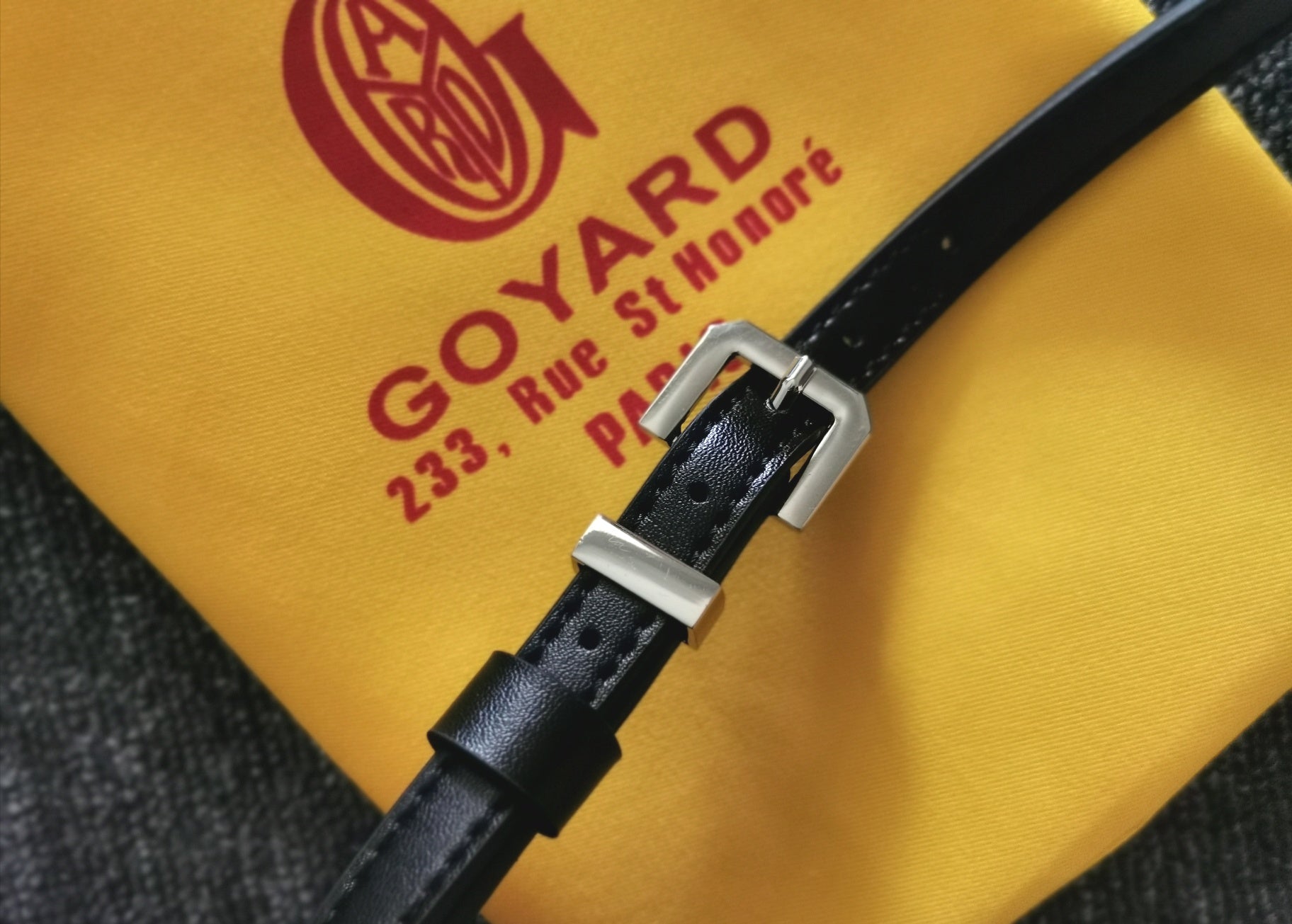 Goyard Cap-Vert Pm Bag 23X8X14Cm Black Canvas