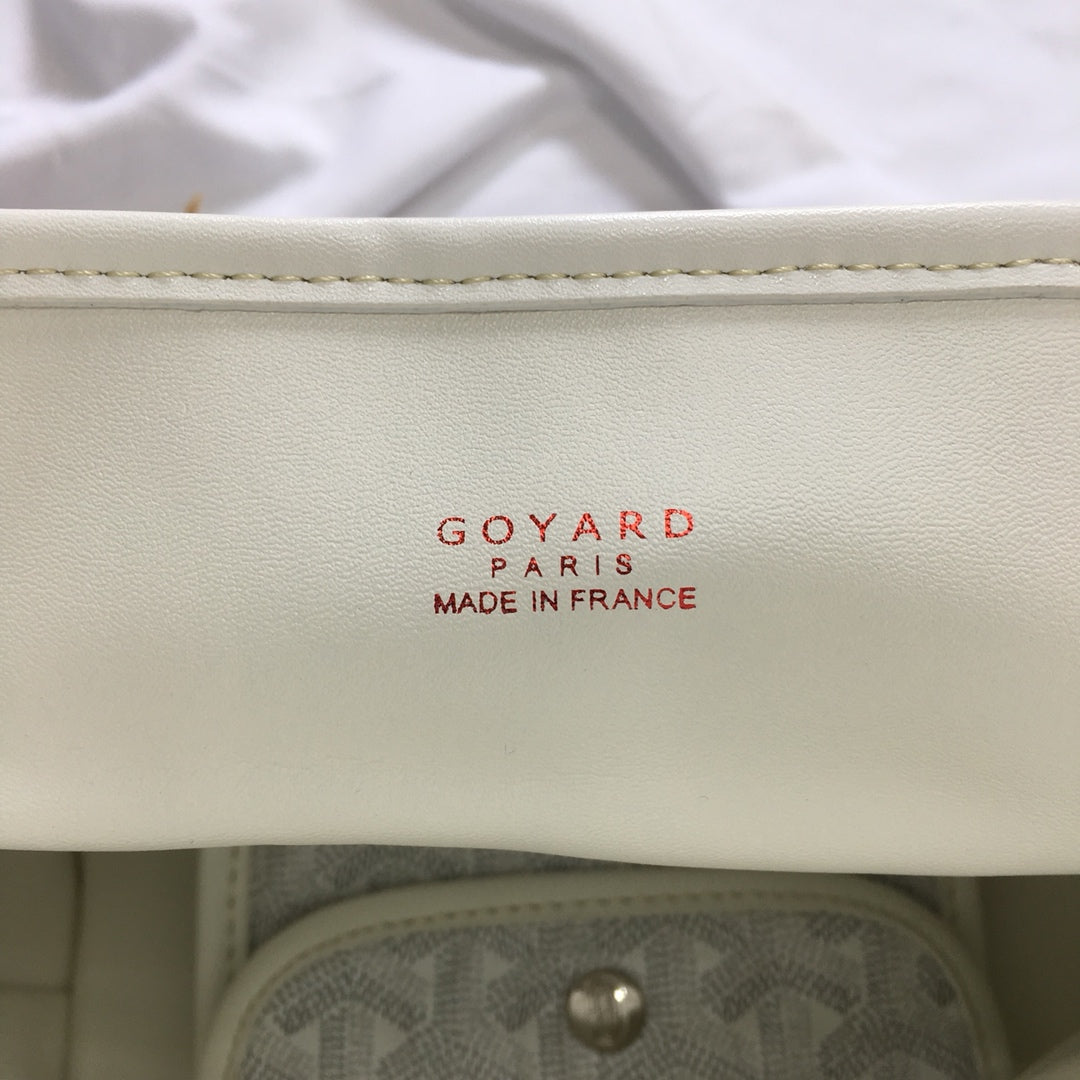 Goyard Anjou Mini Bag 20cm White Canvas