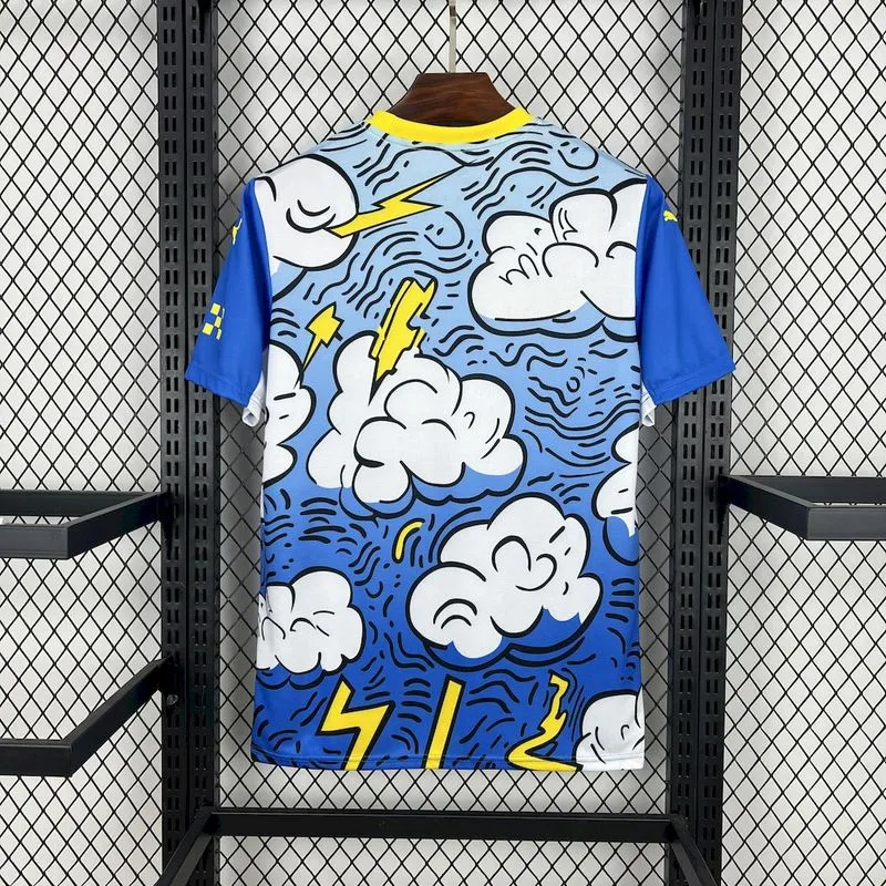 2025-26 Manchester City Concept version blue and white Football jersey