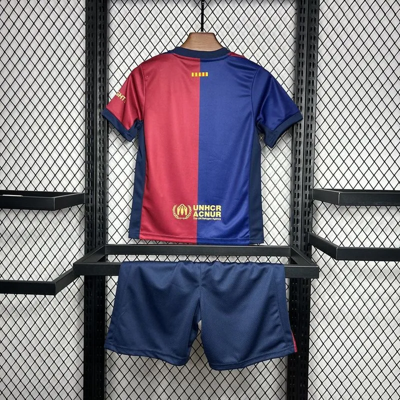2024-25 Barcelona Home Kids KitFootball jersey