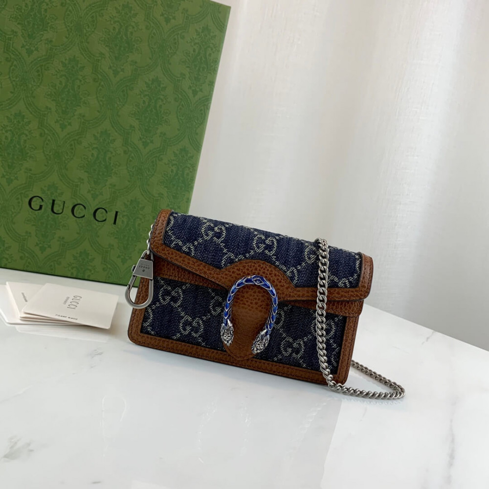 Gucci Dionysus Super Mini Bag in Denim