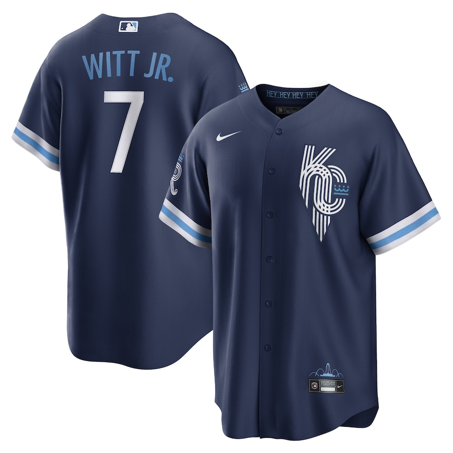 Bobby Witt Jr. Kansas City Royals City Connect Player Jersey Navy