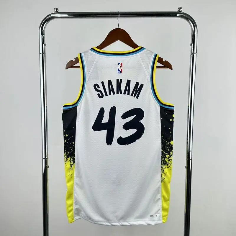 2025 NBA Indiana Pacers 43 SIAKAM Basketball Jersey
