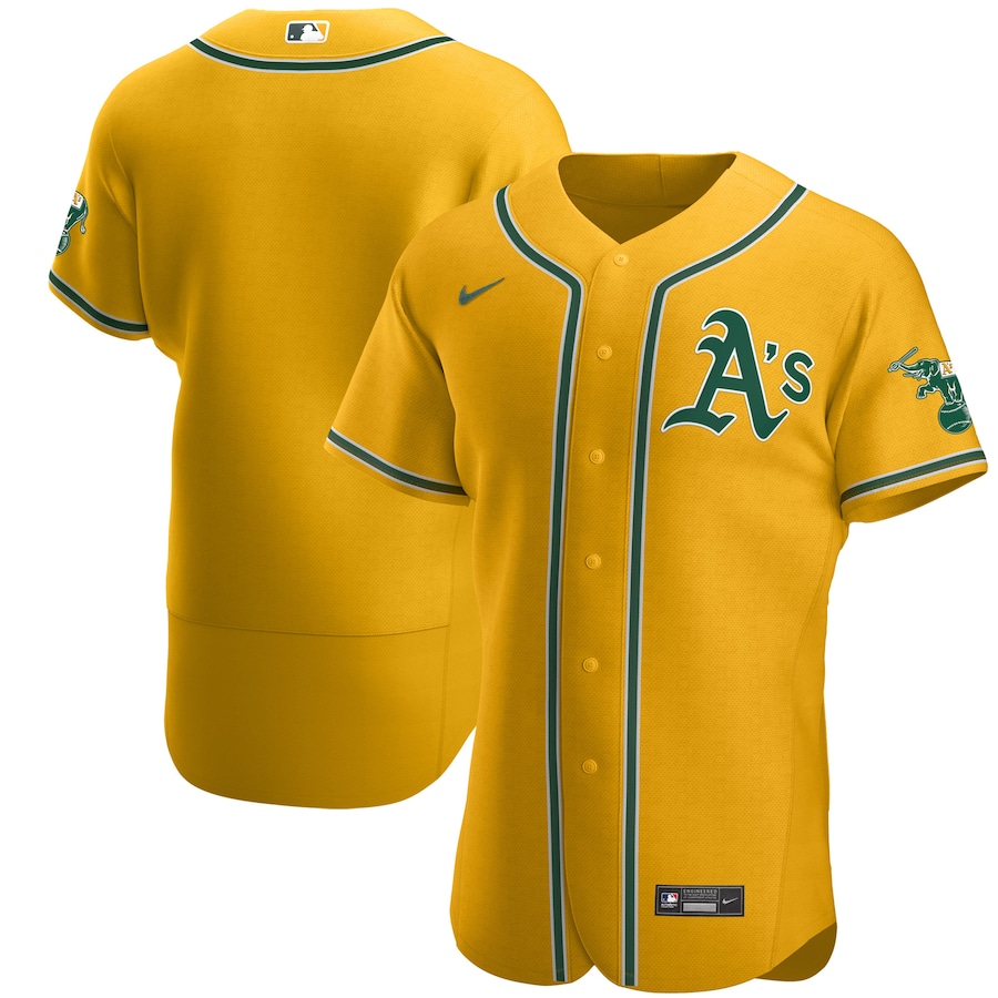 Oakland Athletics Official Team Jersey Gold