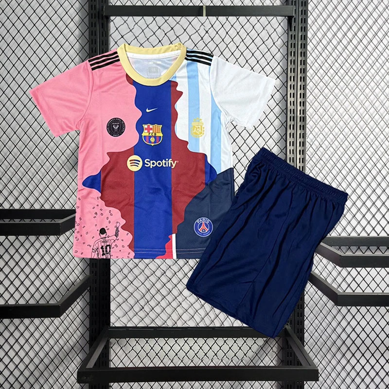 KIDS MISSE Barcelona PSG Argentina Inter Miami Football jersey
