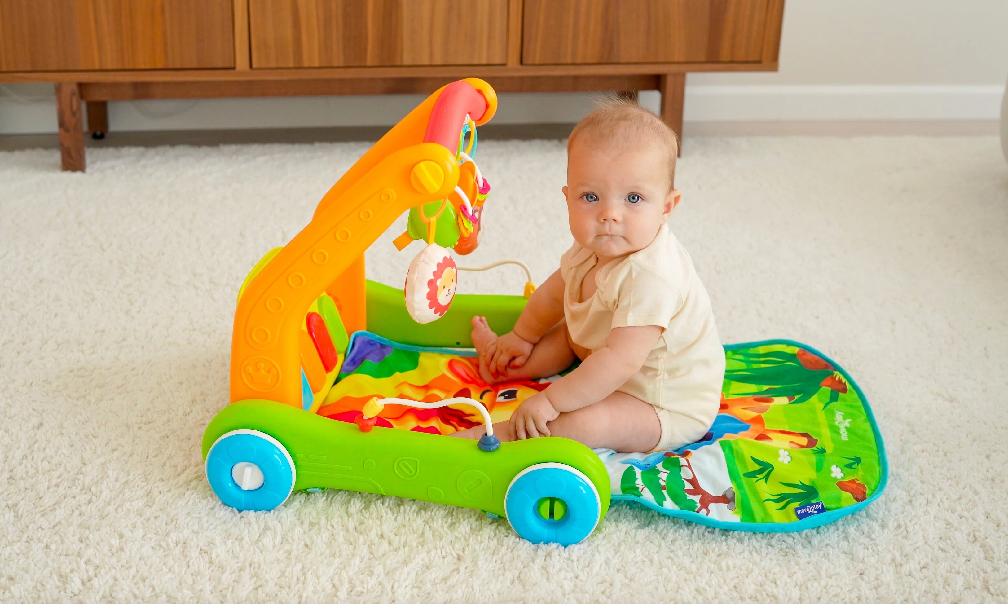 4-in-1 Baby Play Mat & Activity Center Gym