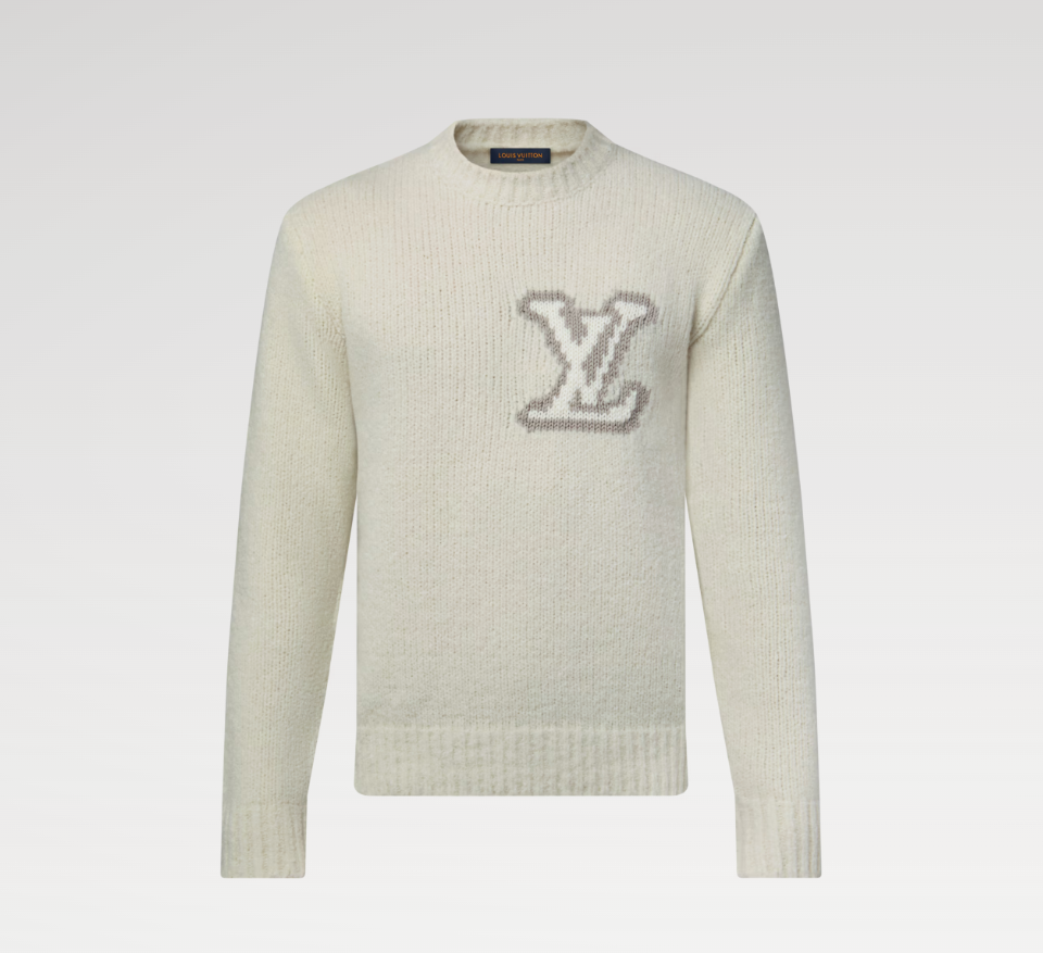LOUIS VUITTON 1AIWEO LV Intarsia Crewneck
