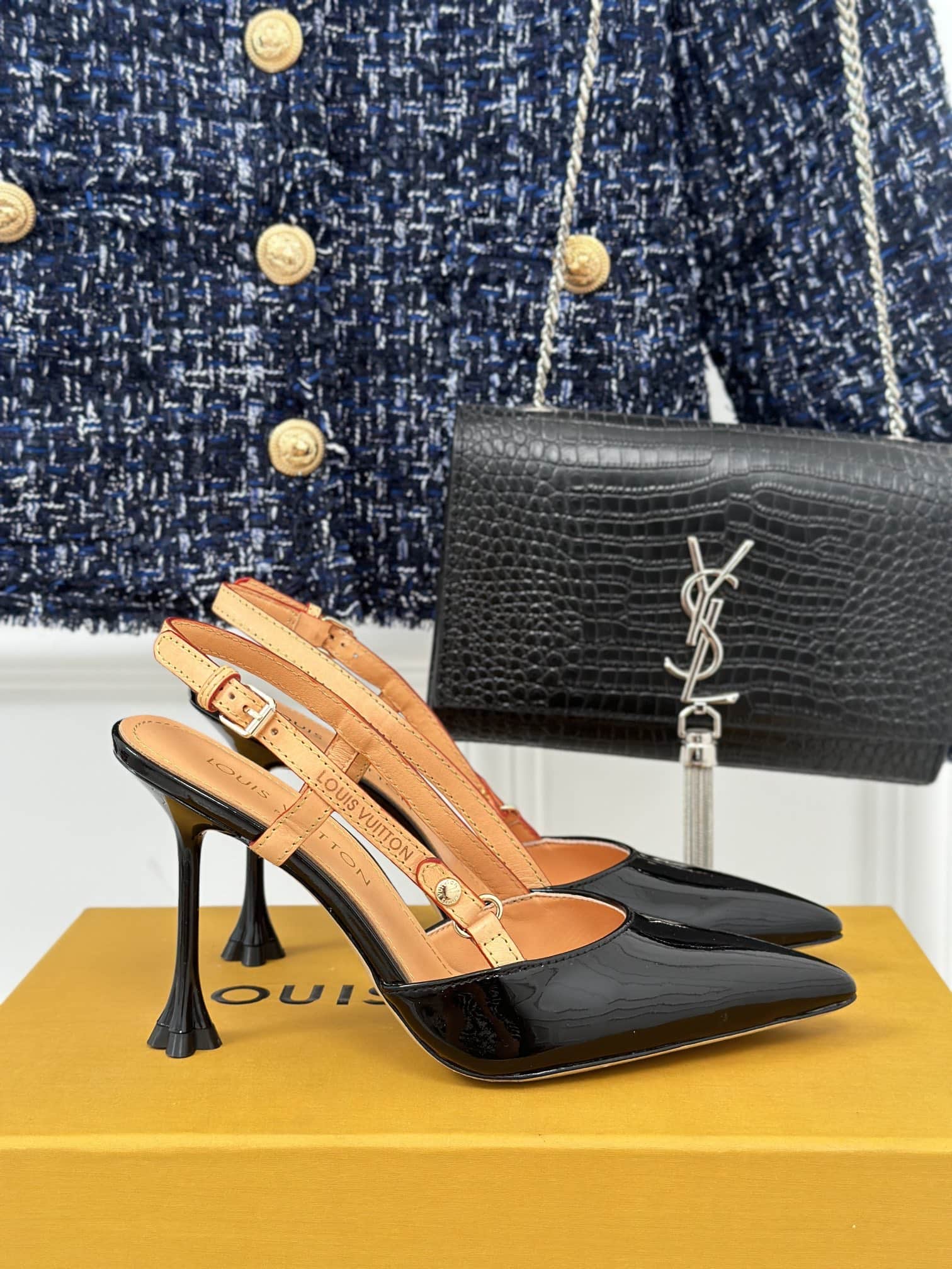 Louis Vuitton Blossom Slingback Pump Black 1Ac8Np