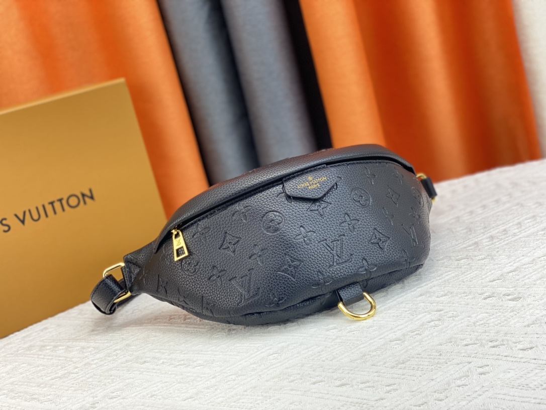 Louis Vuitton Monogram Empreinte Black Bumbag M44812
