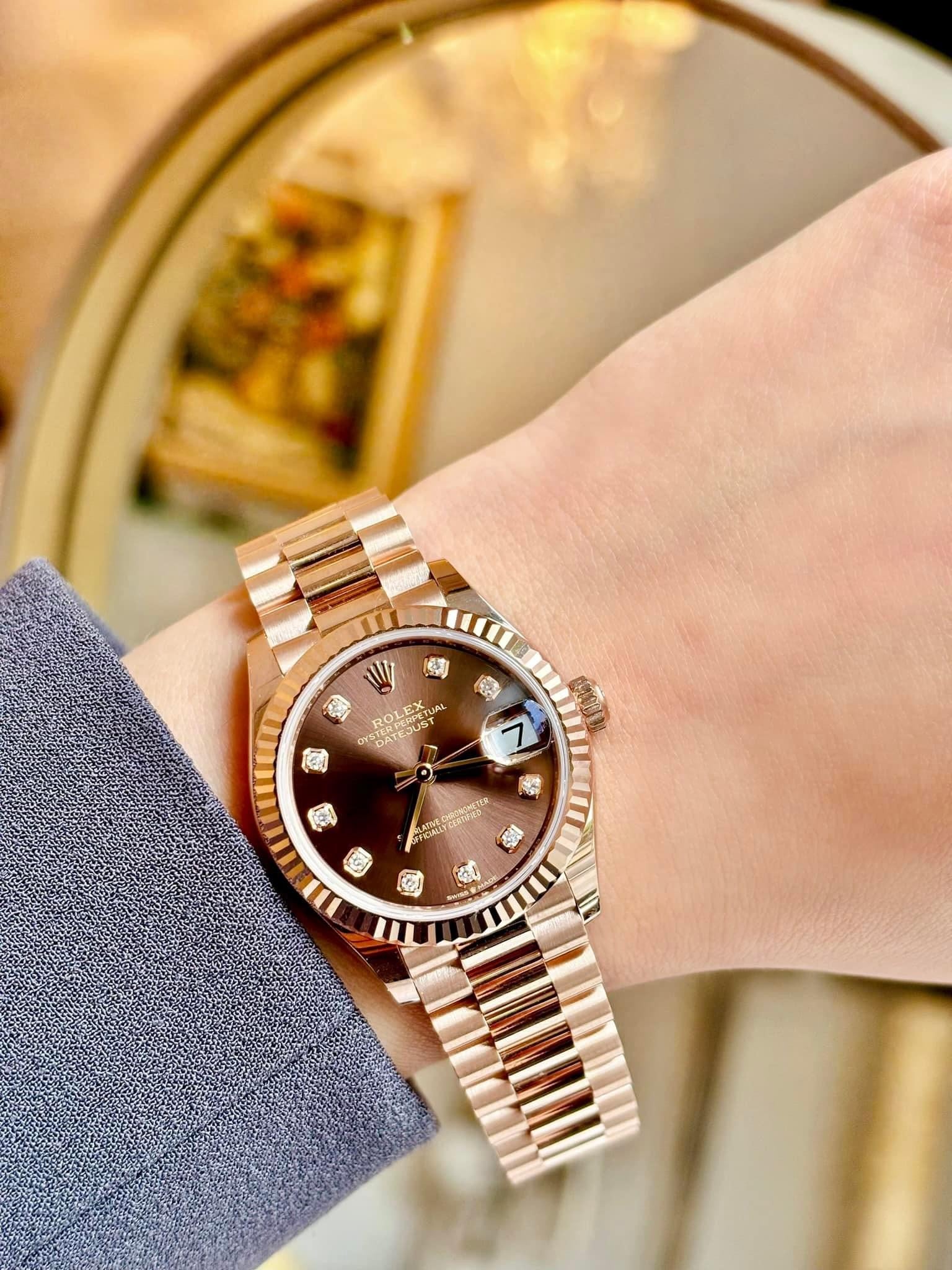 [Superclone] Rolex Datejust 31mm Dark Grey Dial Fluted President 278278