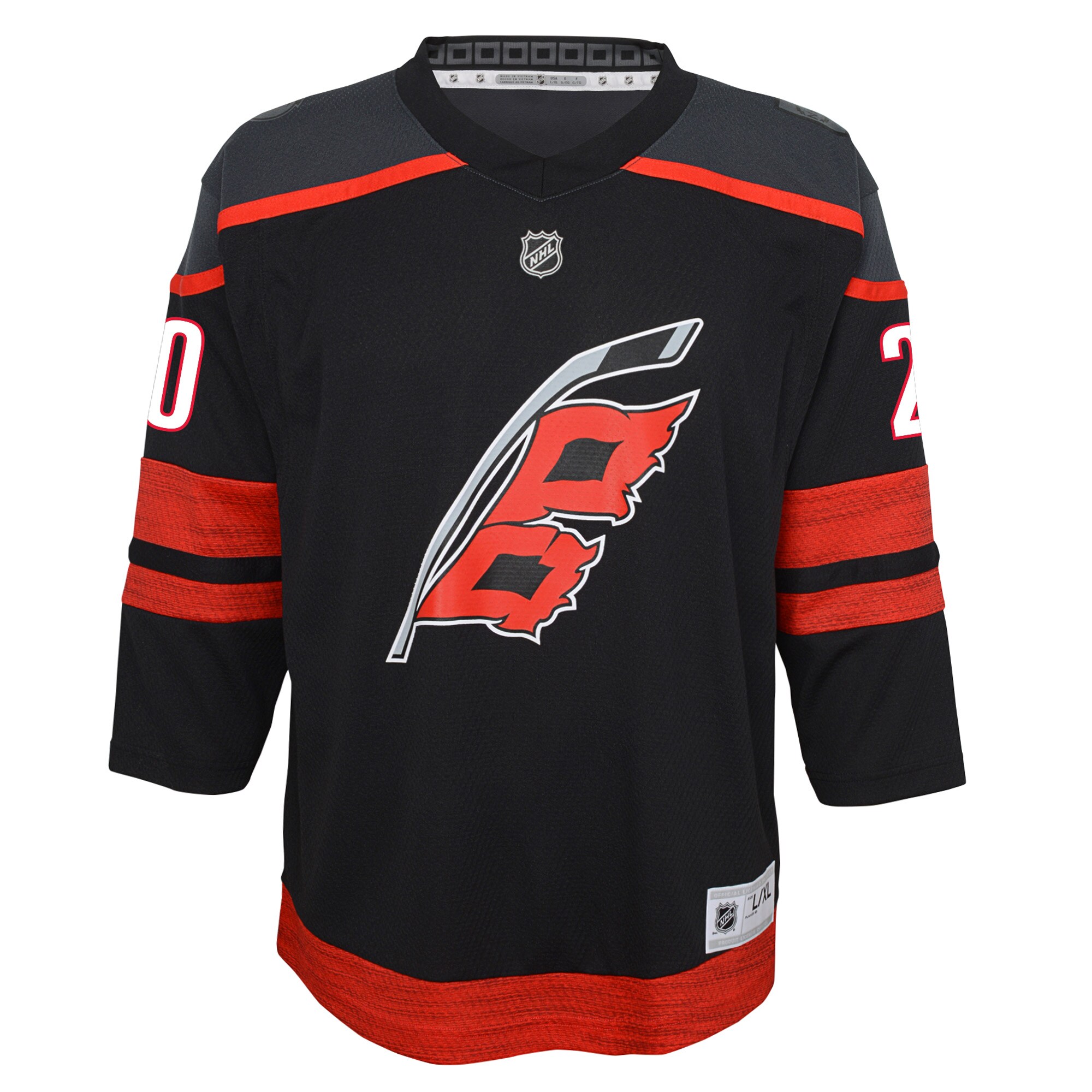 Sebastian Aho Carolina Hurricanes Youth Home Replica Player Jersey – Black