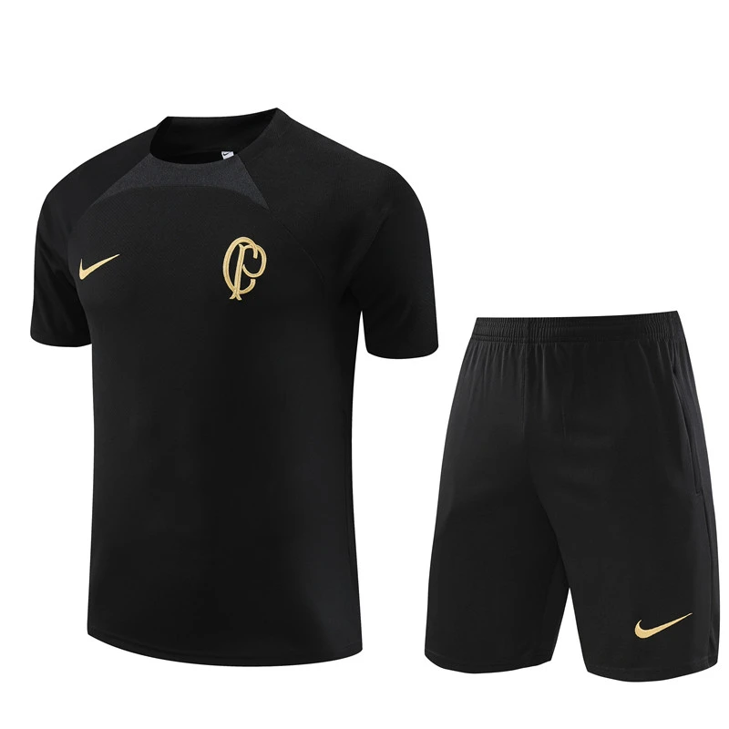 23-24-Corinthians-Paulista-short-sleeved training clothes