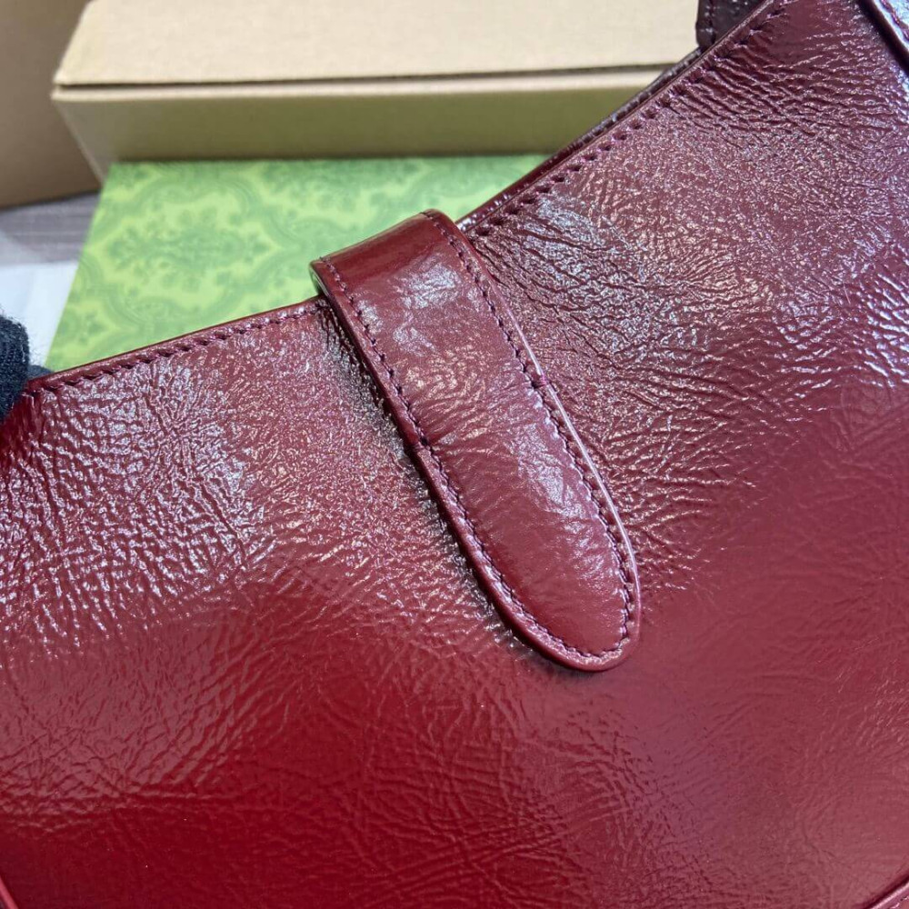 Gucci Jackie Small Shoulder Bag Patent Leather 27.5cm