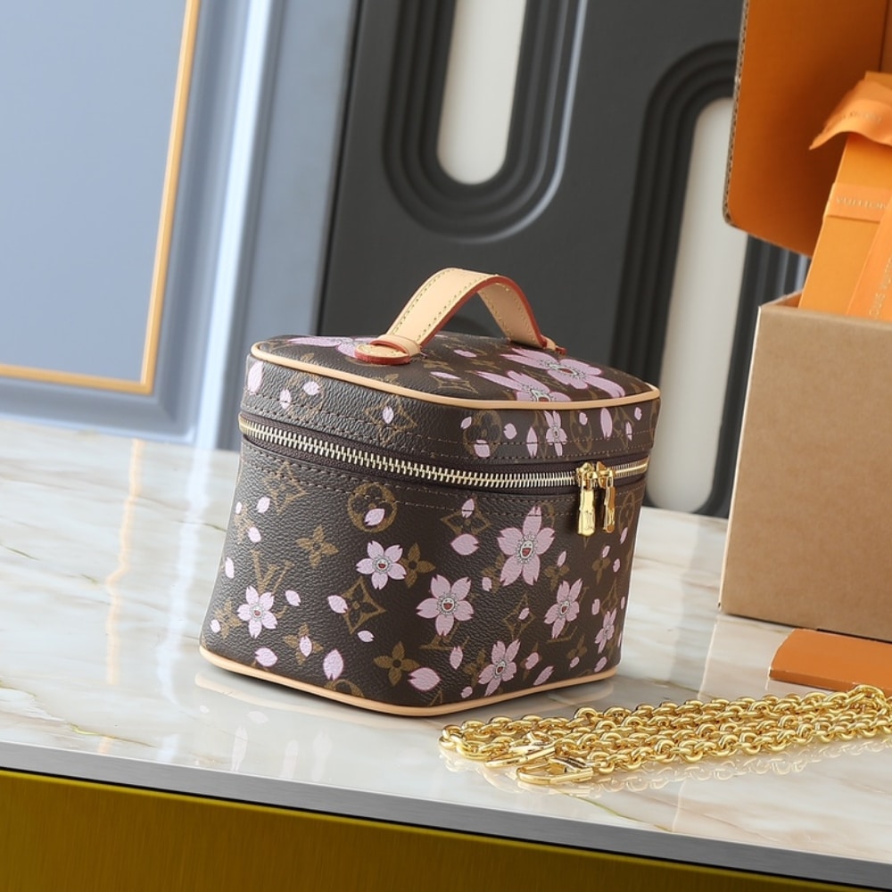 Louis Vuitton x Takashi Murakami Nice Mini Sakura Brown 20cm M14181