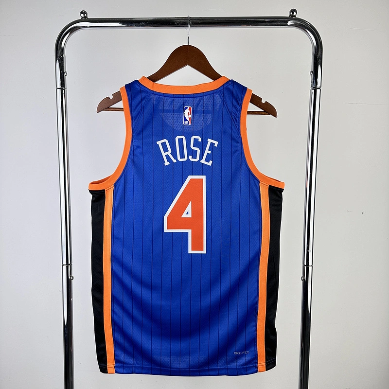 2024 New York Knicks 4 ROSE Basketball Jersey