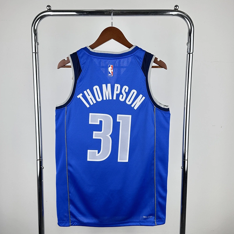 2023 NBA Dallas Mavericks 31 THOMPSON Basketball Jersey