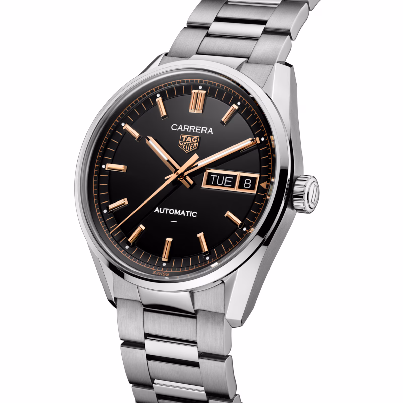 TAG Heuer Carrera Day-Date 41mm Mens Watch Black WDA2111.BA0043