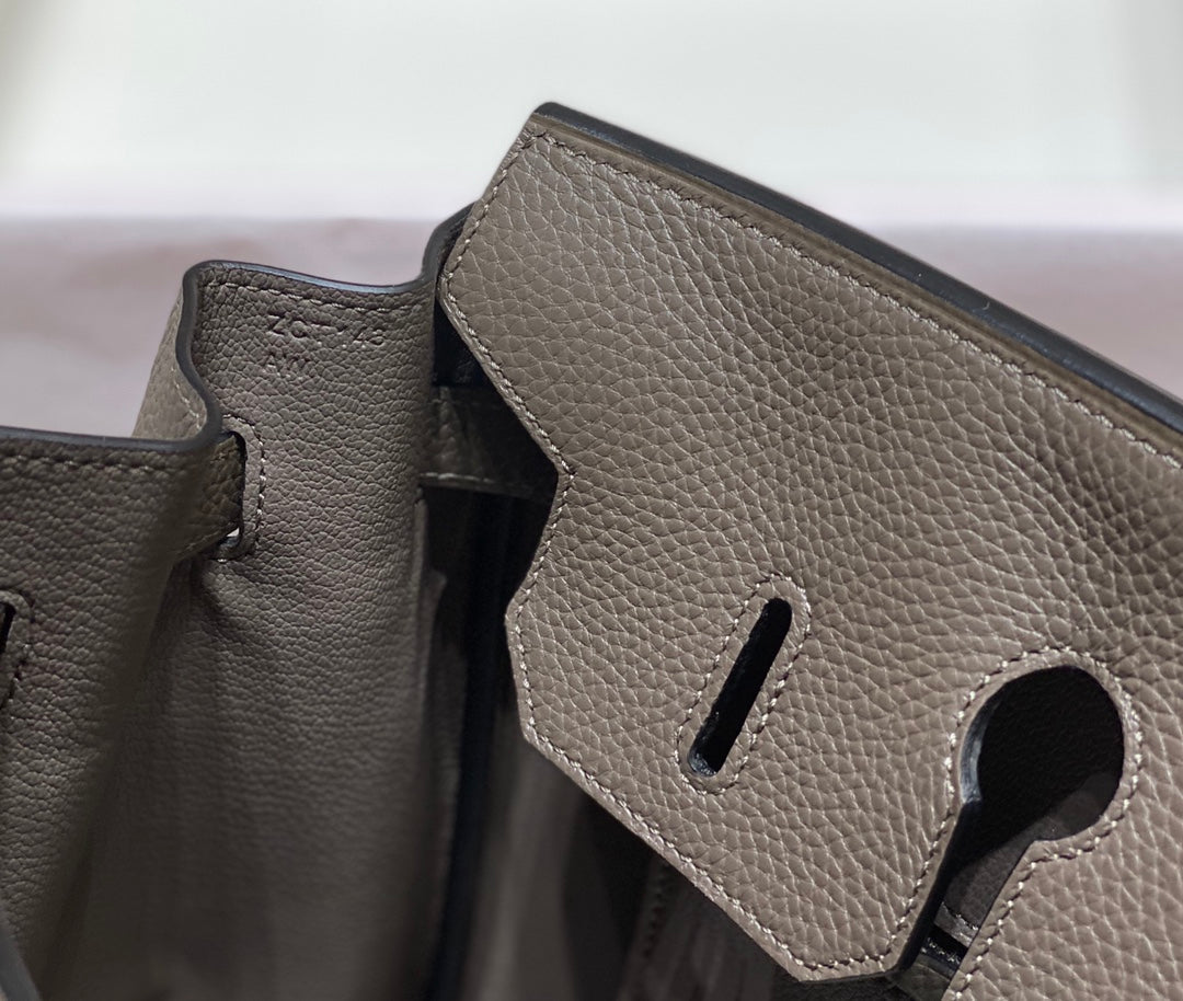 Hermes Birkin 35Cm Dark Grey Togo Leather Gold Hardware
