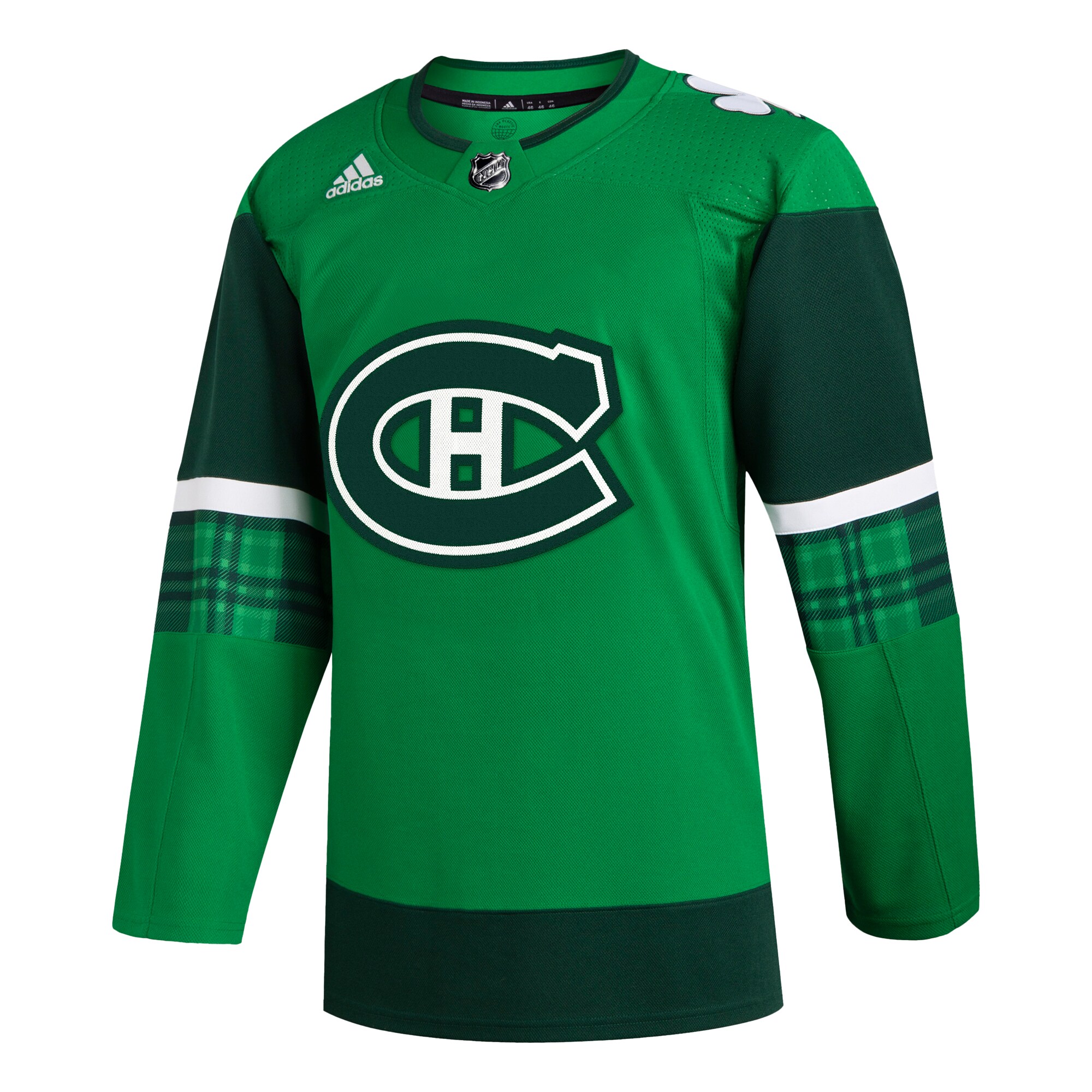 Montreal Canadiens adidas 2023 St. Patrick’s Day Primegreen Authentic Jersey – Kelly Green