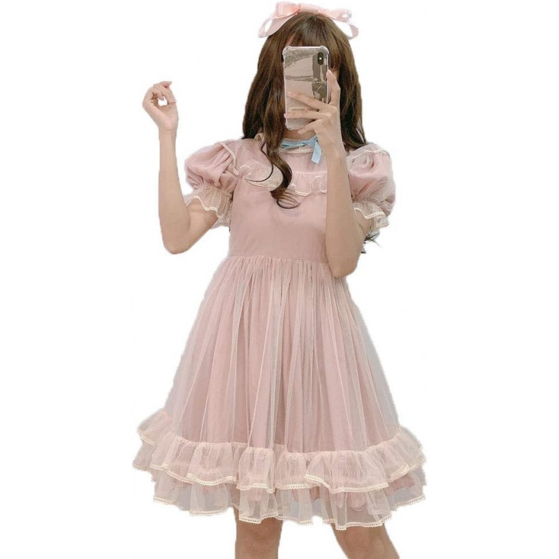 Summer Japanese Lolita Lace Dress Teen Girls