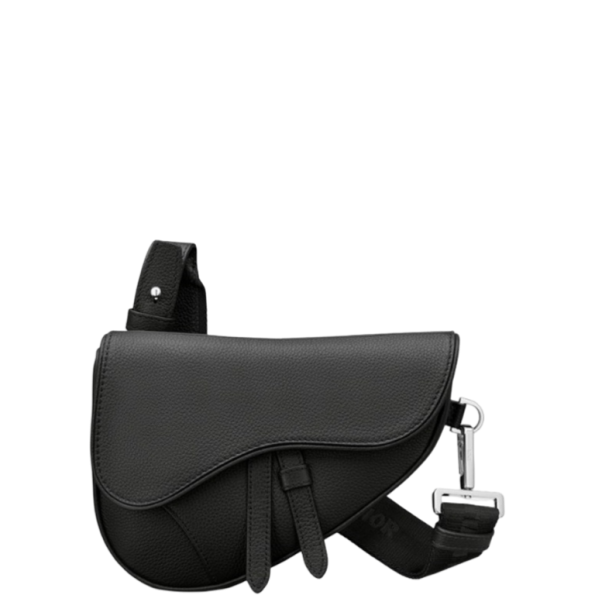 DIOR MINI SADDLE BAG OBLIQUE JACQUARD BLACK