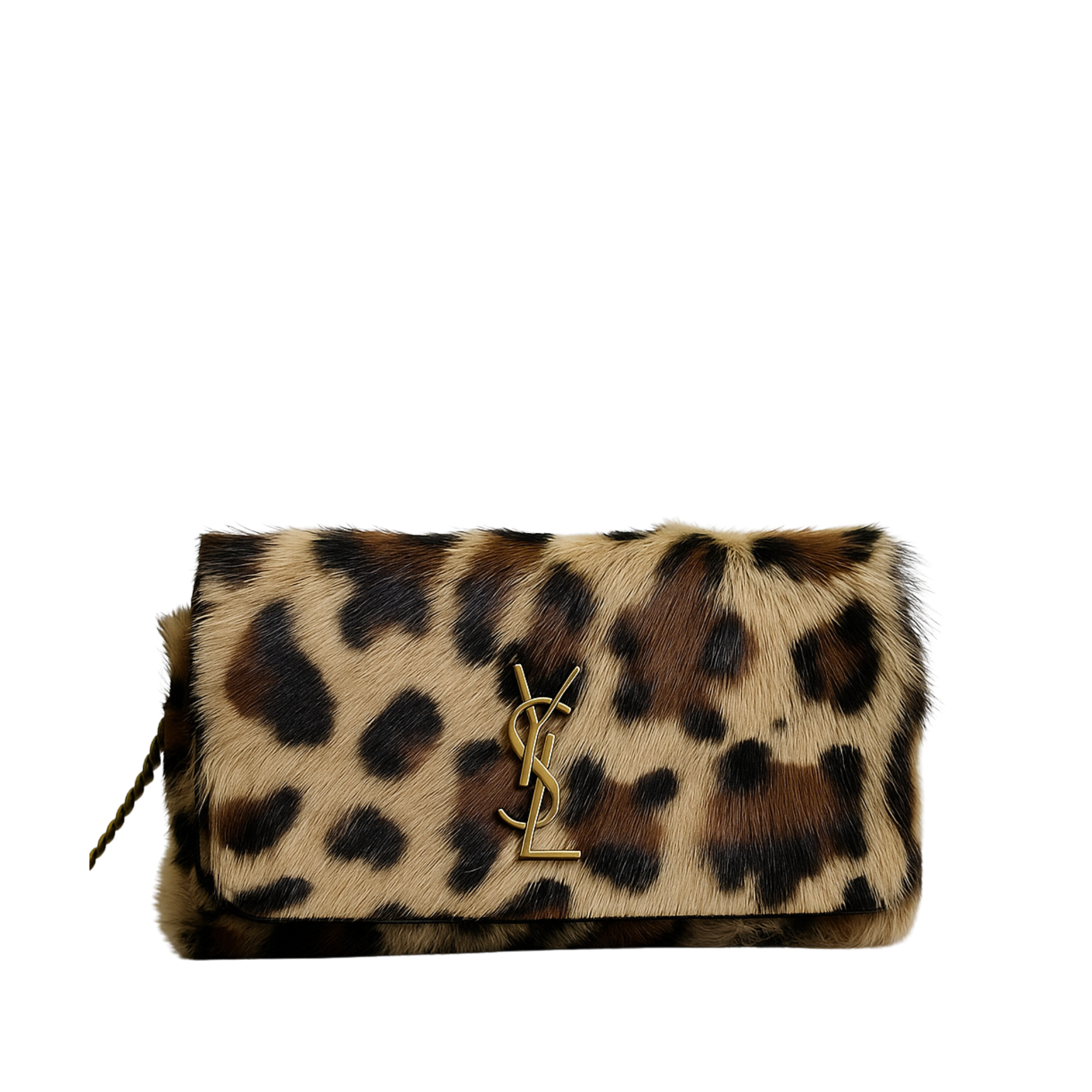 Saint Laurent Leopard Chain Bag 19cm