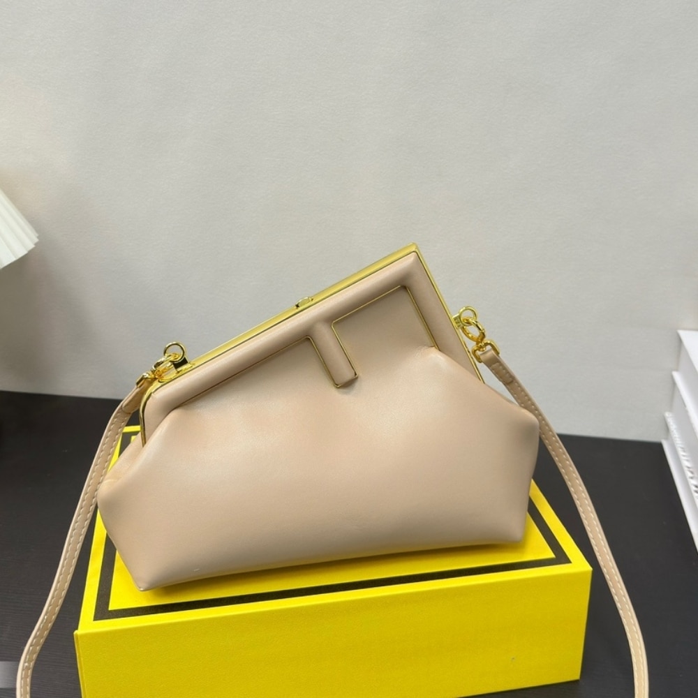 Fendi First Small Nappa Leather Bag Dove 23Cm 8Bp129Abvef0E65