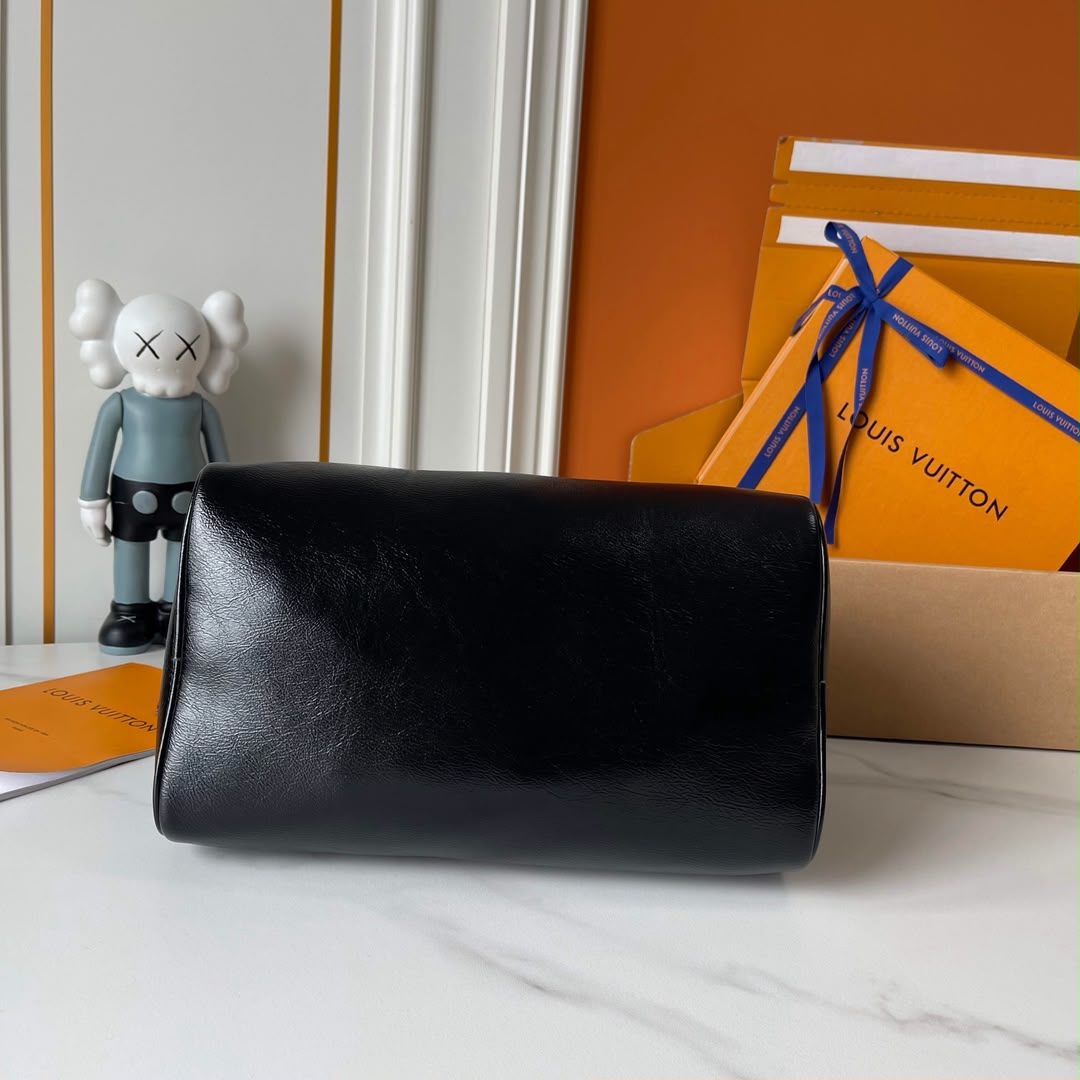 Louis Vuitton Speedy Soft 30 Bag Black LV Vibe M29419