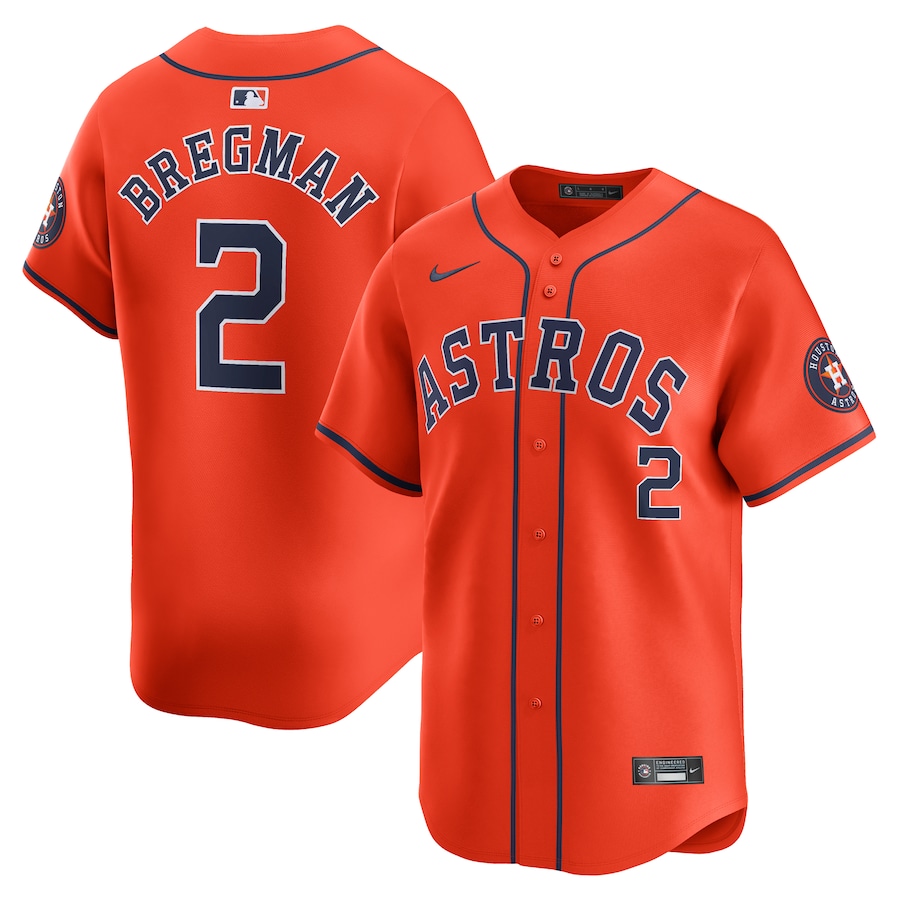 Alex Bregman Houston Astros Alternate Limited Player Jersey  Orange