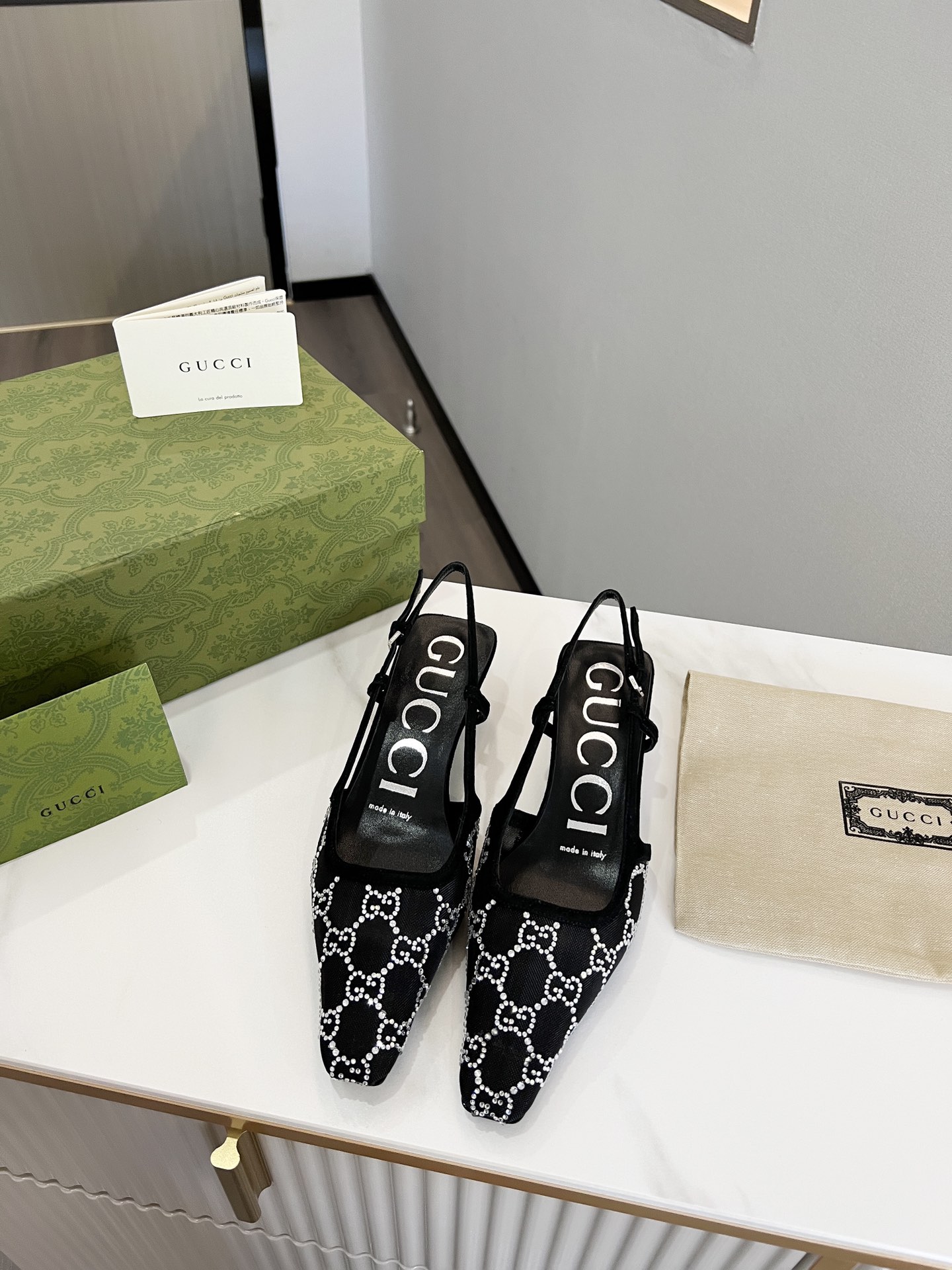 Gucci Women?S Slingback Pump Black ?675829 F13A0 1000
