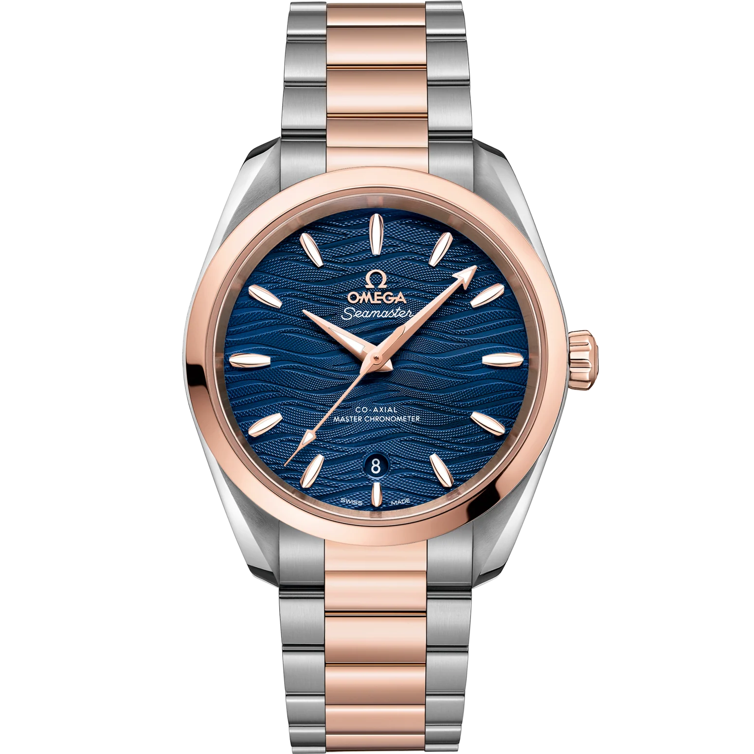 Omega Seamaster Aqua Terra 150M 38 mm Blue Dial Stainless Steel and  Sedna™ 18k Rose Gold Bracelet 220.20.38.20.03.001