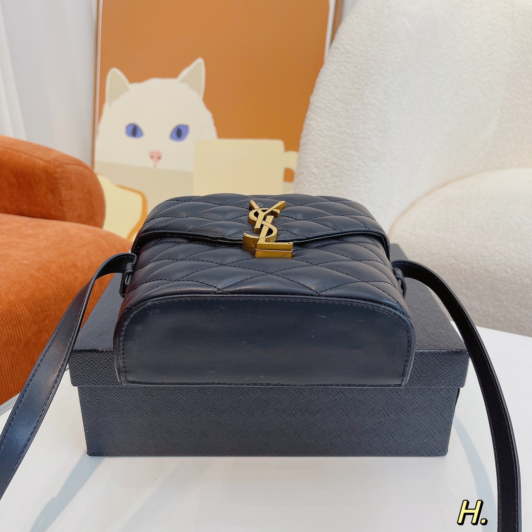 Saint Laurent Women’S June Box Bag Black 19Cm