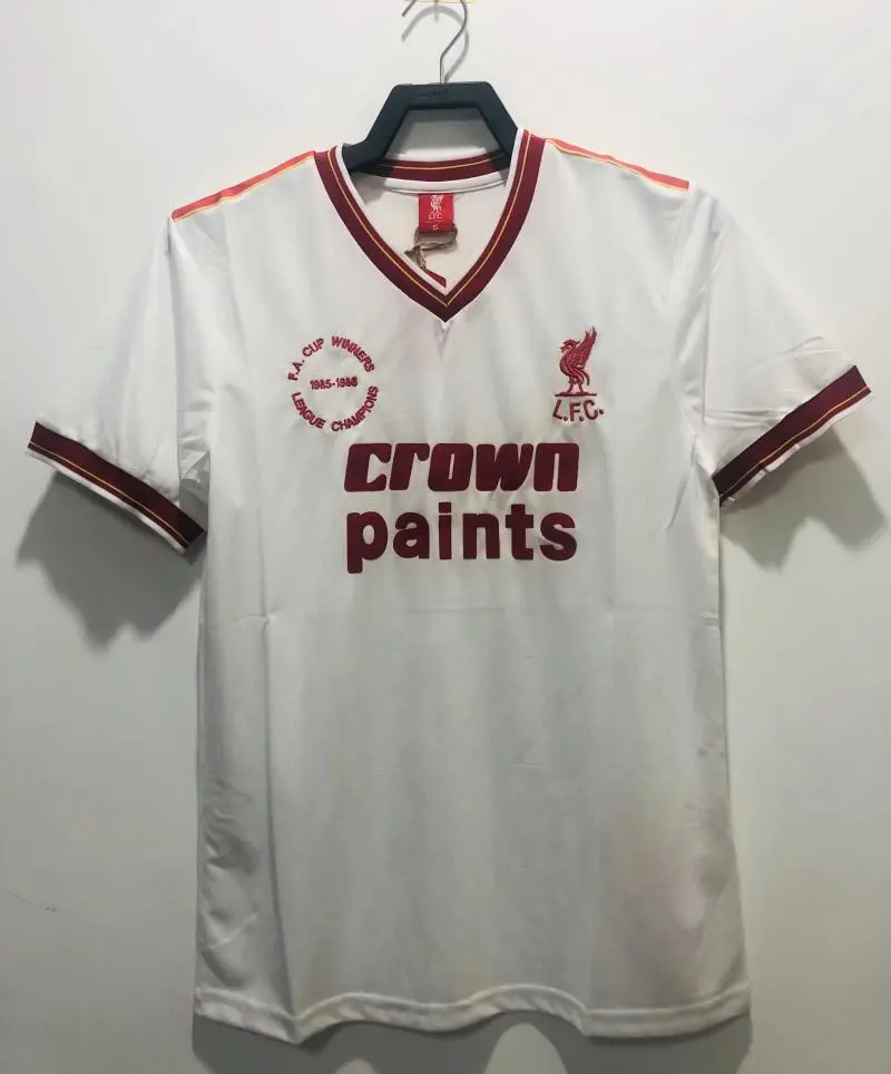 Retro 1985-86 Liverpool Two Away Football jersey retro